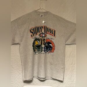 Vtg Green Bay Packers XXL Denver Broncos Superbowl 1998 XXXII Logo Athletic